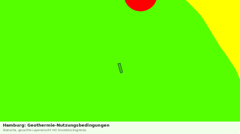 Statische Kartenansicht: Hamburg: Geothermie-Nutzungsbedingungen