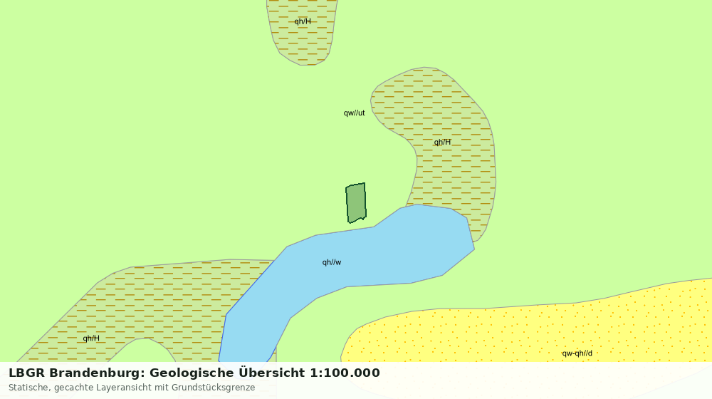 Statische Kartenansicht: LBGR Brandenburg: Geologische Übersicht 1:100.000