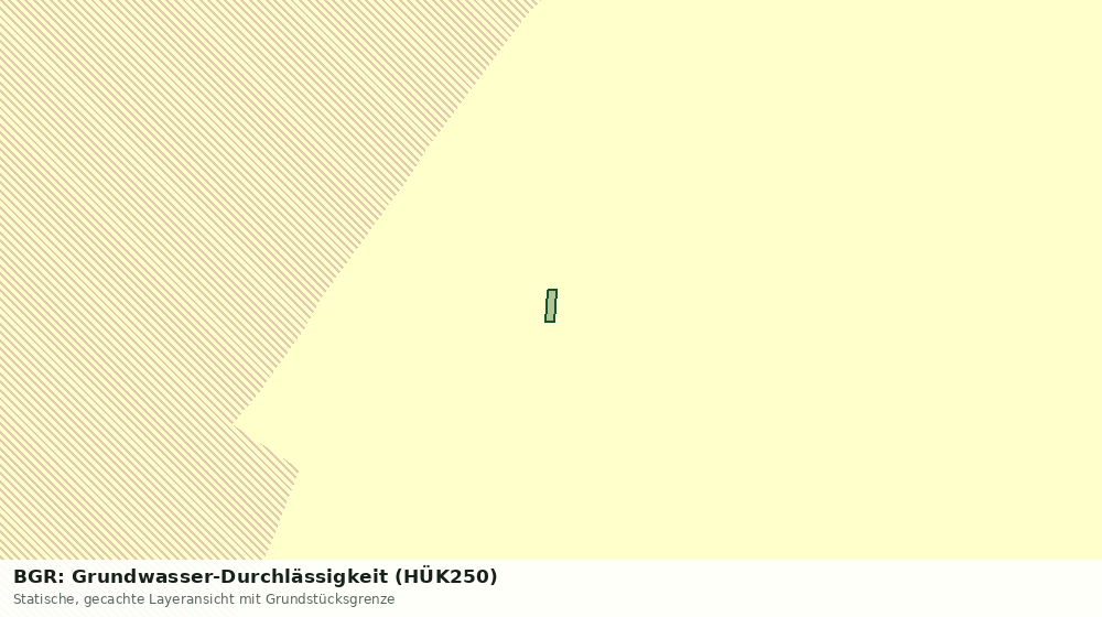 Statische Kartenansicht: BGR: Grundwasser-Durchlässigkeit (HÜK250)