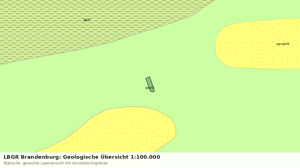 Statische Kartenansicht: LBGR Brandenburg: Geologische Übersicht 1:100.000