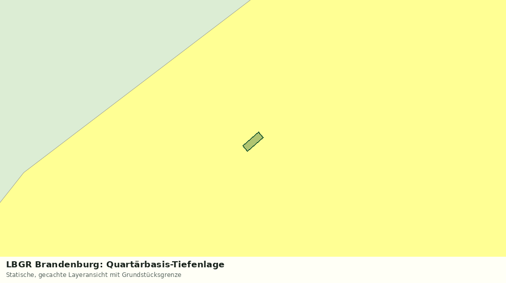 Statische Kartenansicht: LBGR Brandenburg: Quartärbasis-Tiefenlage