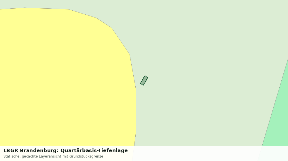 Statische Kartenansicht: LBGR Brandenburg: Quartärbasis-Tiefenlage