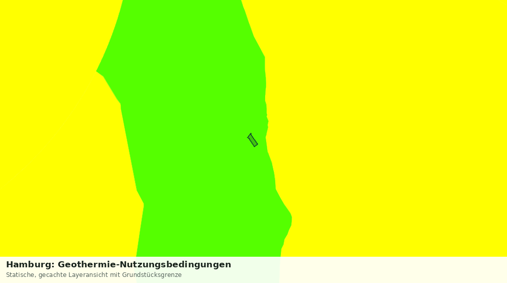 Statische Kartenansicht: Hamburg: Geothermie-Nutzungsbedingungen