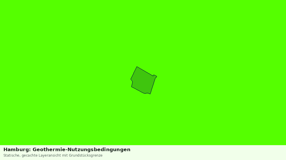Statische Kartenansicht: Hamburg: Geothermie-Nutzungsbedingungen