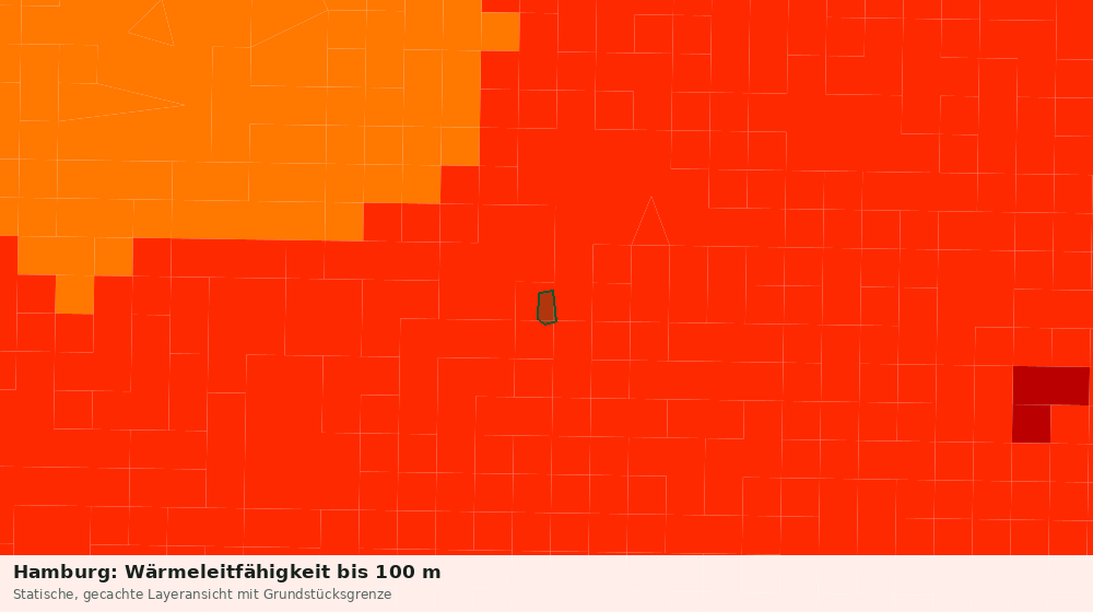 Statische Kartenansicht: Hamburg: Wärmeleitfähigkeit bis 100 m