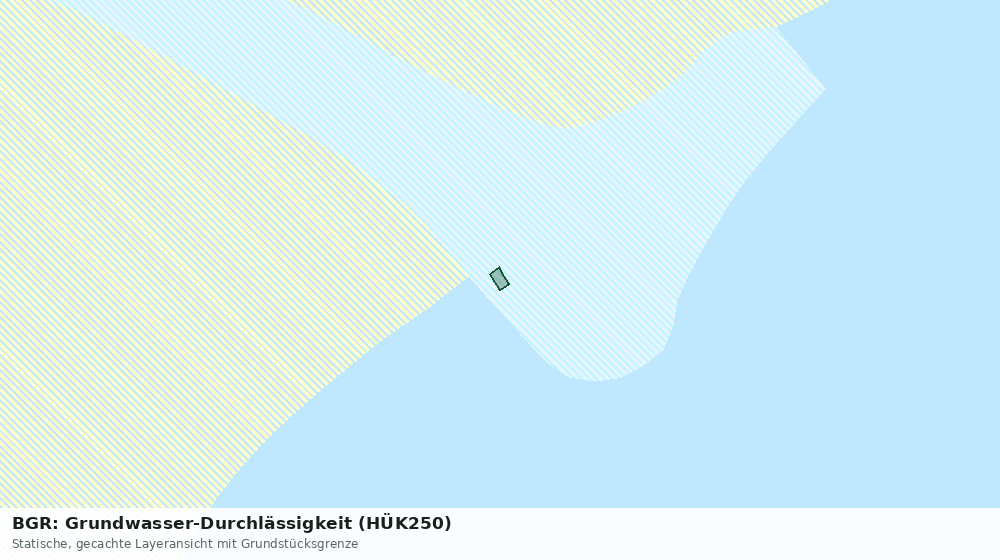 Statische Kartenansicht: BGR: Grundwasser-Durchlässigkeit (HÜK250)
