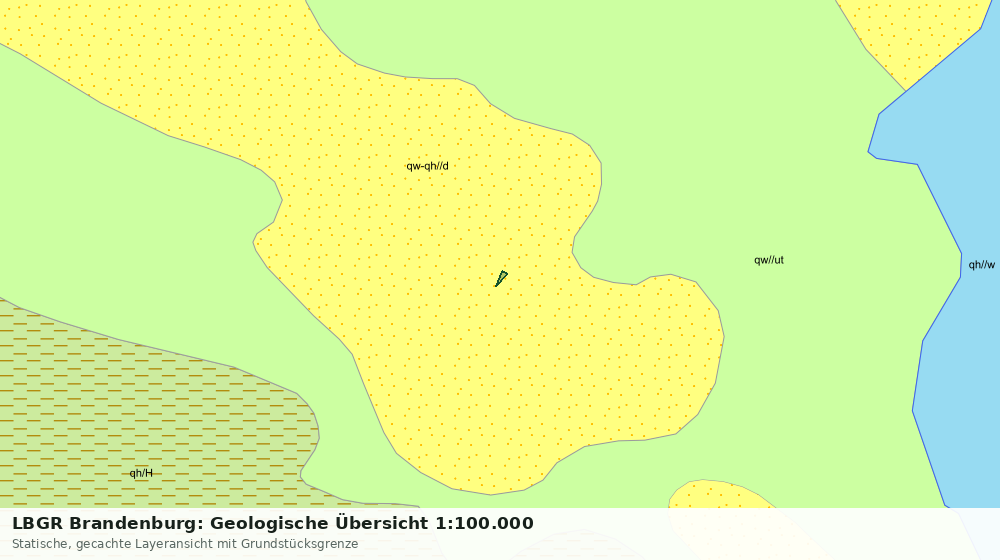 Statische Kartenansicht: LBGR Brandenburg: Geologische Übersicht 1:100.000