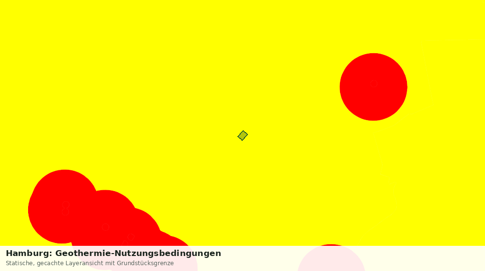 Statische Kartenansicht: Hamburg: Geothermie-Nutzungsbedingungen