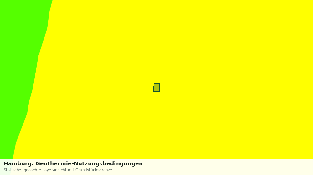 Statische Kartenansicht: Hamburg: Geothermie-Nutzungsbedingungen