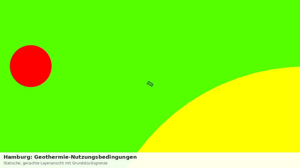 Statische Kartenansicht: Hamburg: Geothermie-Nutzungsbedingungen