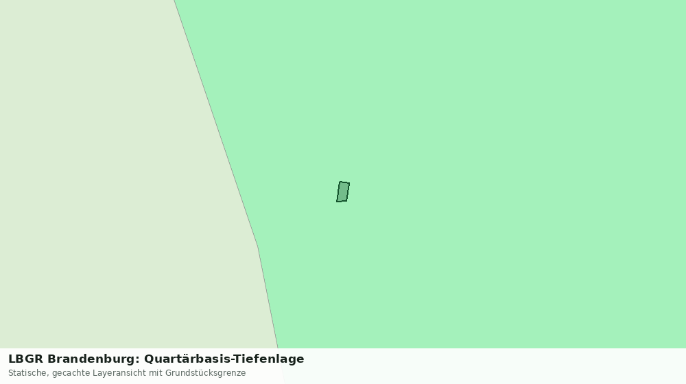 Statische Kartenansicht: LBGR Brandenburg: Quartärbasis-Tiefenlage