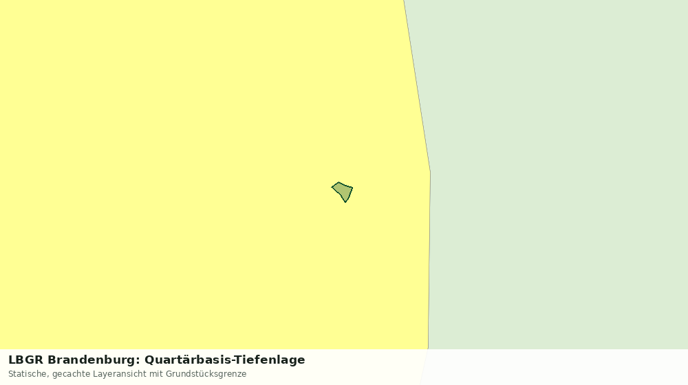 Statische Kartenansicht: LBGR Brandenburg: Quartärbasis-Tiefenlage
