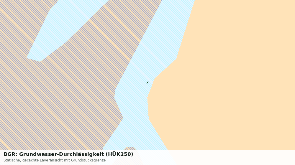 Statische Kartenansicht: BGR: Grundwasser-Durchlässigkeit (HÜK250)