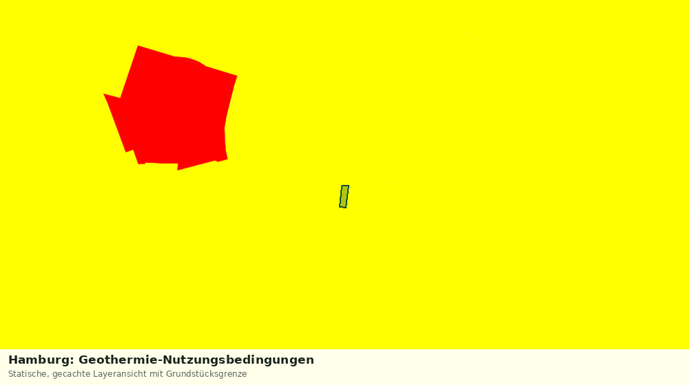 Statische Kartenansicht: Hamburg: Geothermie-Nutzungsbedingungen