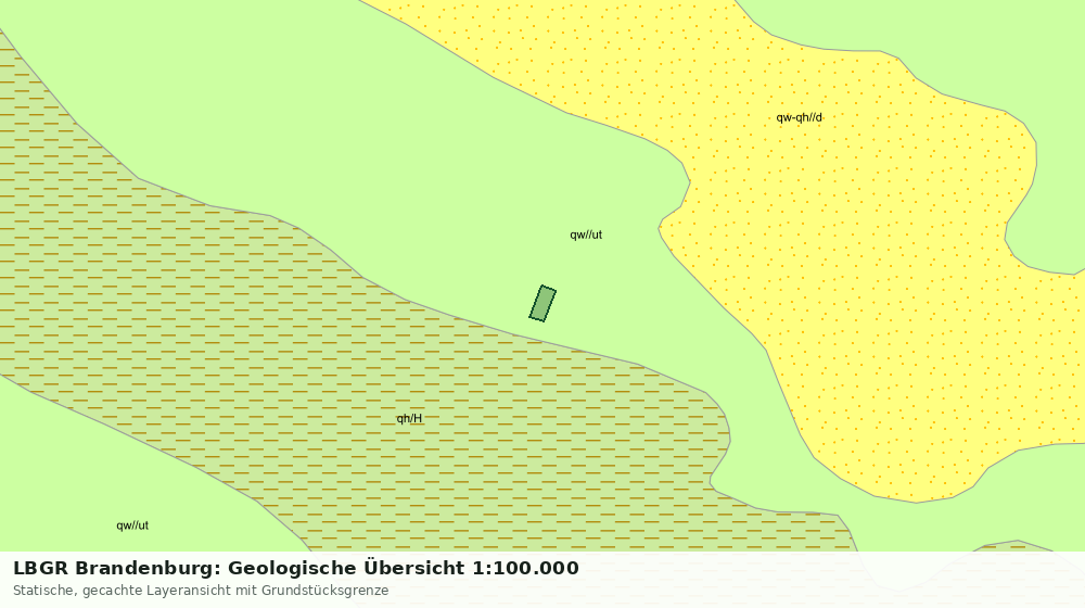 Statische Kartenansicht: LBGR Brandenburg: Geologische Übersicht 1:100.000