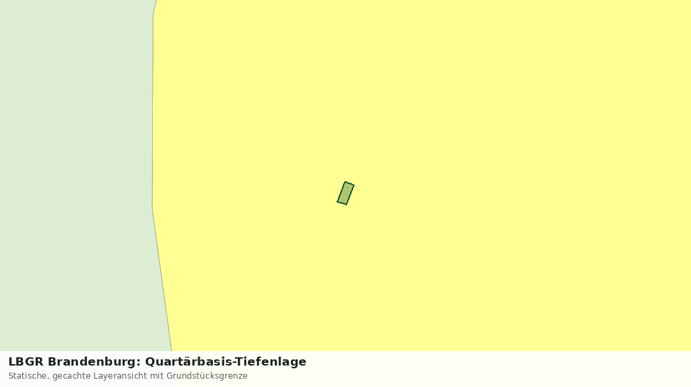 Statische Kartenansicht: LBGR Brandenburg: Quartärbasis-Tiefenlage