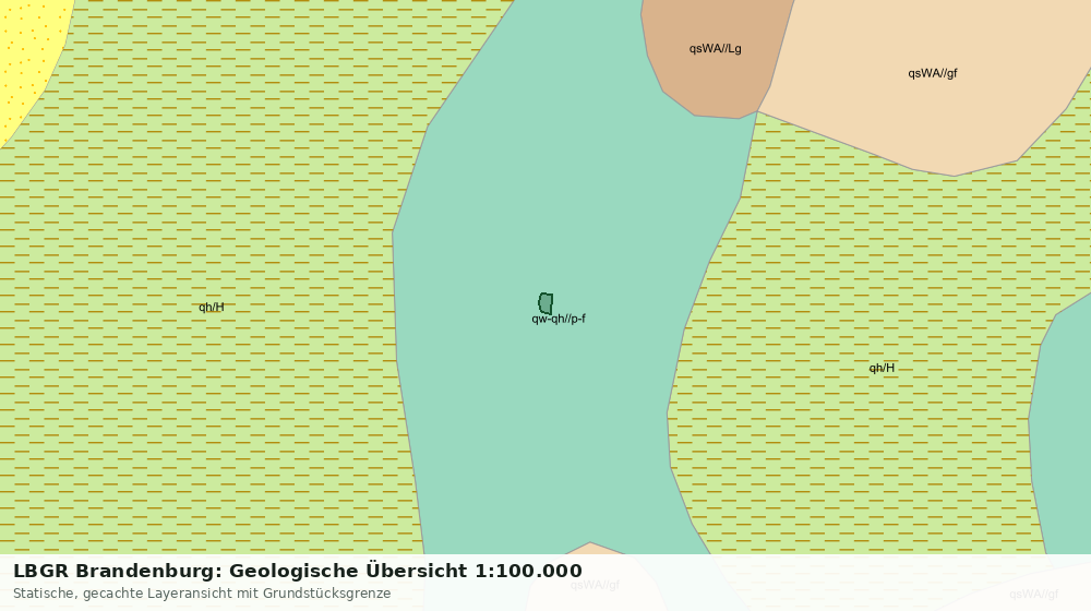 Statische Kartenansicht: LBGR Brandenburg: Geologische Übersicht 1:100.000