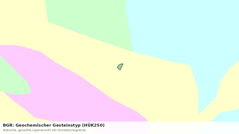 Statische Kartenansicht: BGR: Geochemischer Gesteinstyp (HÜK250)
