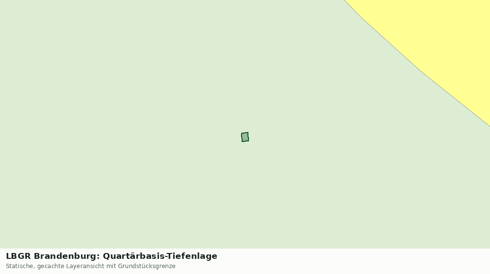 Statische Kartenansicht: LBGR Brandenburg: Quartärbasis-Tiefenlage