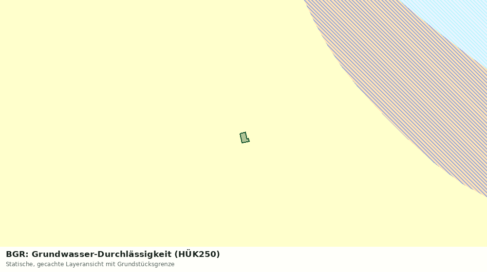 Statische Kartenansicht: BGR: Grundwasser-Durchlässigkeit (HÜK250)