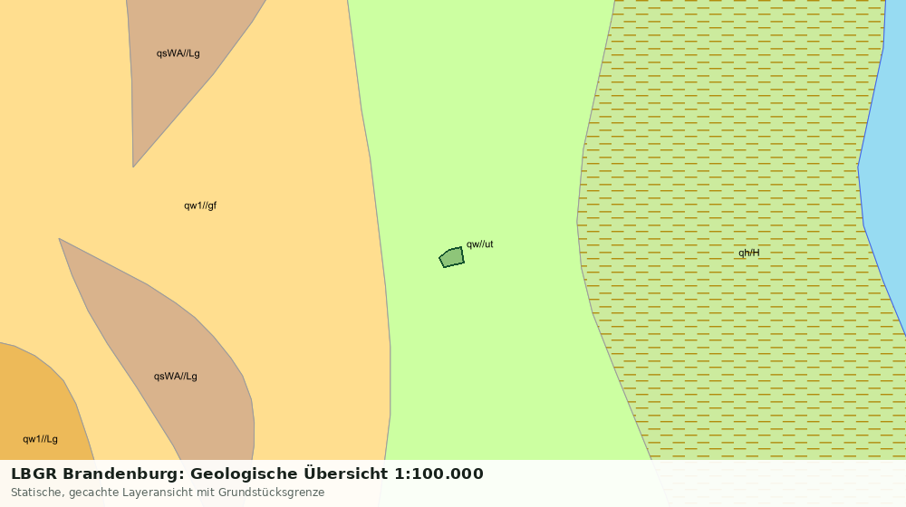 Statische Kartenansicht: LBGR Brandenburg: Geologische Übersicht 1:100.000