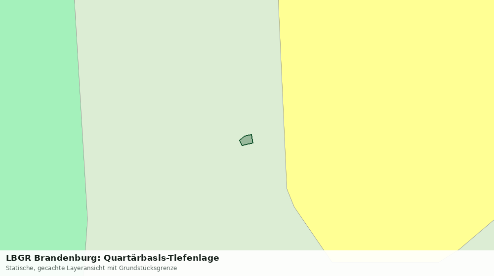 Statische Kartenansicht: LBGR Brandenburg: Quartärbasis-Tiefenlage