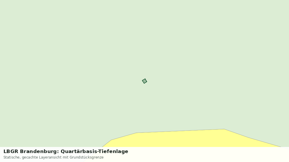 Statische Kartenansicht: LBGR Brandenburg: Quartärbasis-Tiefenlage