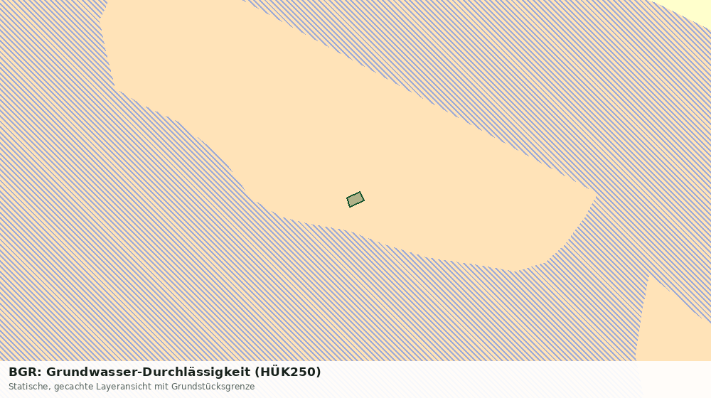 Statische Kartenansicht: BGR: Grundwasser-Durchlässigkeit (HÜK250)
