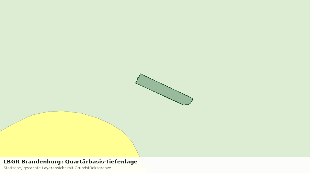 Statische Kartenansicht: LBGR Brandenburg: Quartärbasis-Tiefenlage