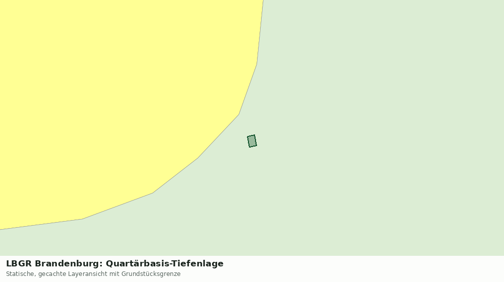 Statische Kartenansicht: LBGR Brandenburg: Quartärbasis-Tiefenlage