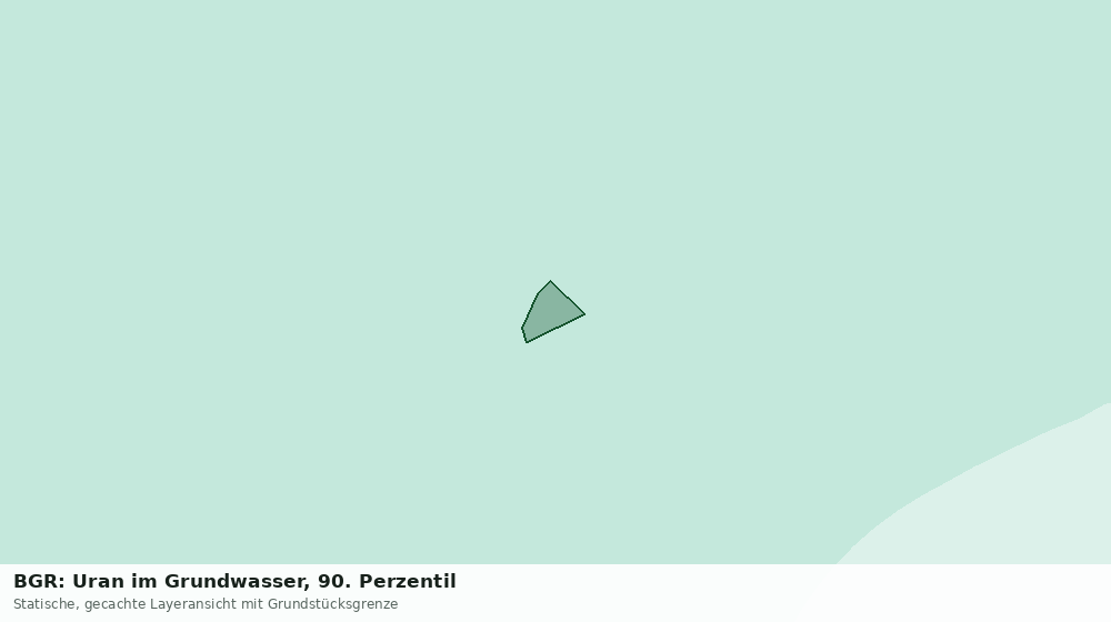 Statische Kartenansicht: BGR: Uran im Grundwasser, 90. Perzentil
