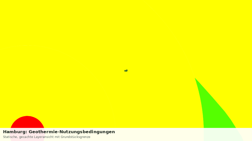 Statische Kartenansicht: Hamburg: Geothermie-Nutzungsbedingungen