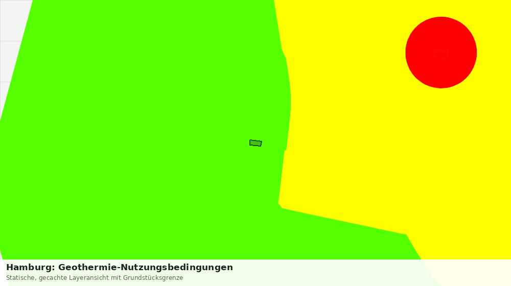 Statische Kartenansicht: Hamburg: Geothermie-Nutzungsbedingungen