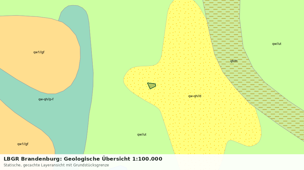 Statische Kartenansicht: LBGR Brandenburg: Geologische Übersicht 1:100.000