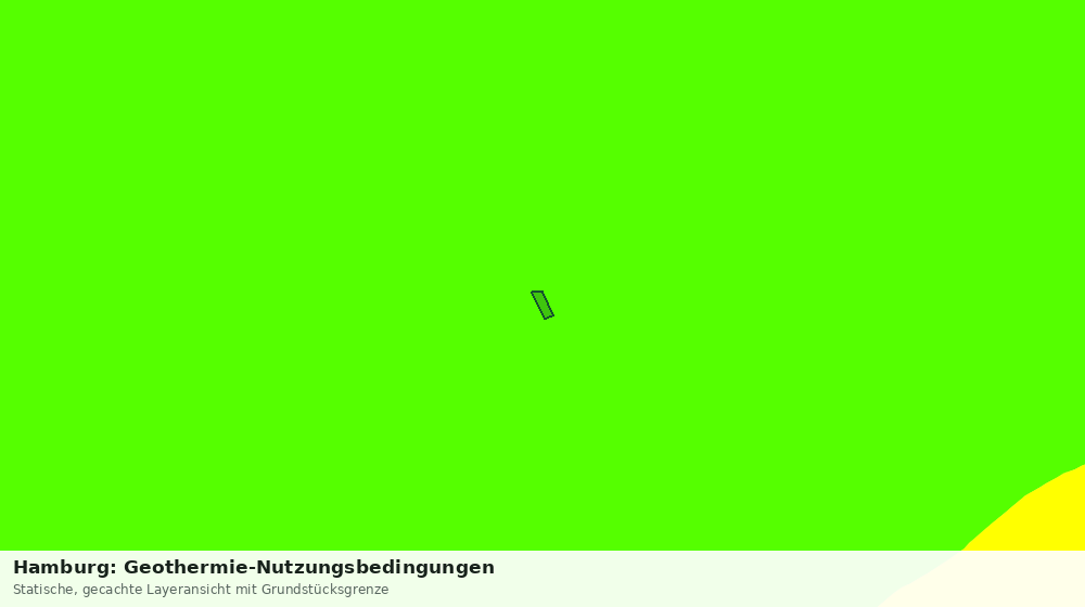 Statische Kartenansicht: Hamburg: Geothermie-Nutzungsbedingungen