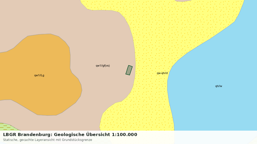 Statische Kartenansicht: LBGR Brandenburg: Geologische Übersicht 1:100.000