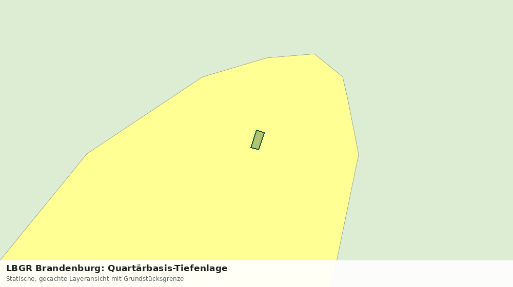 Statische Kartenansicht: LBGR Brandenburg: Quartärbasis-Tiefenlage