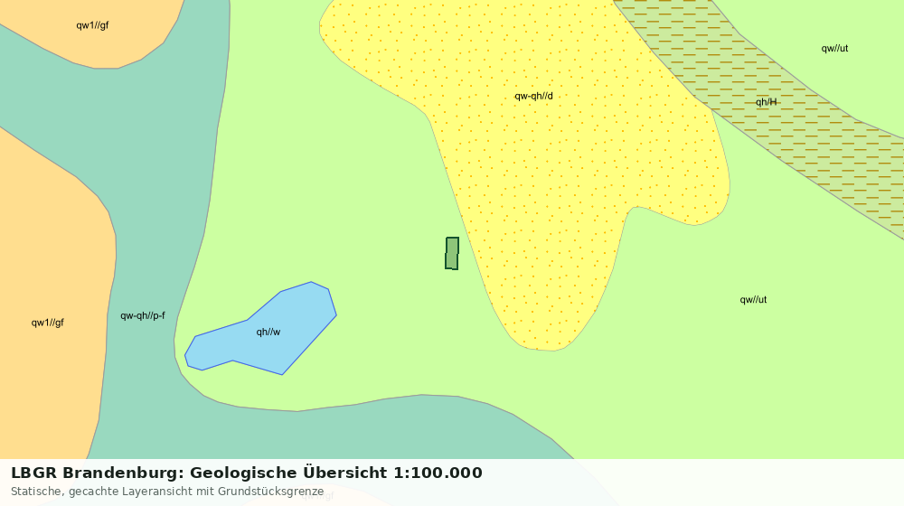 Statische Kartenansicht: LBGR Brandenburg: Geologische Übersicht 1:100.000