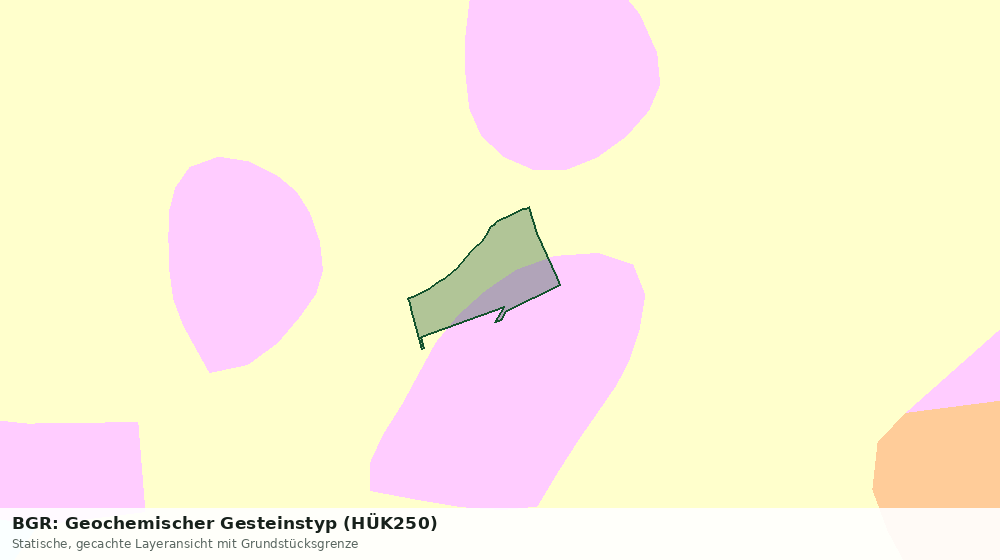 Statische Kartenansicht: BGR: Geochemischer Gesteinstyp (HÜK250)