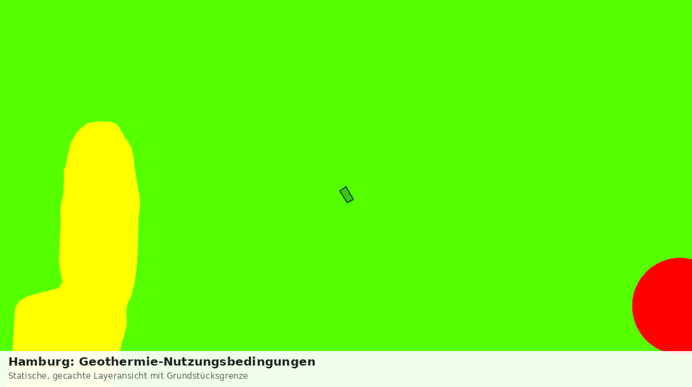 Statische Kartenansicht: Hamburg: Geothermie-Nutzungsbedingungen