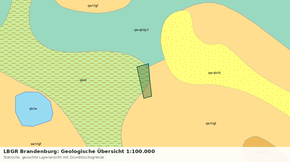 Statische Kartenansicht: LBGR Brandenburg: Geologische Übersicht 1:100.000