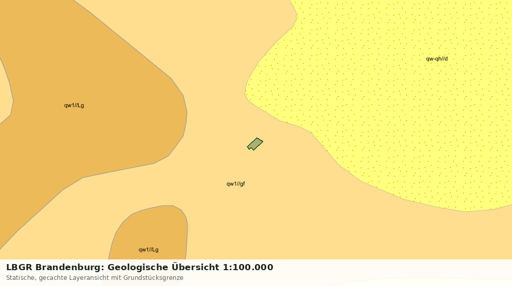 Statische Kartenansicht: LBGR Brandenburg: Geologische Übersicht 1:100.000