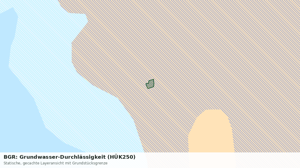 Statische Kartenansicht: BGR: Grundwasser-Durchlässigkeit (HÜK250)
