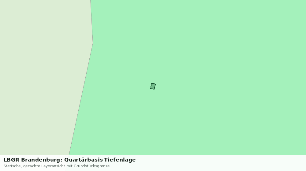 Statische Kartenansicht: LBGR Brandenburg: Quartärbasis-Tiefenlage