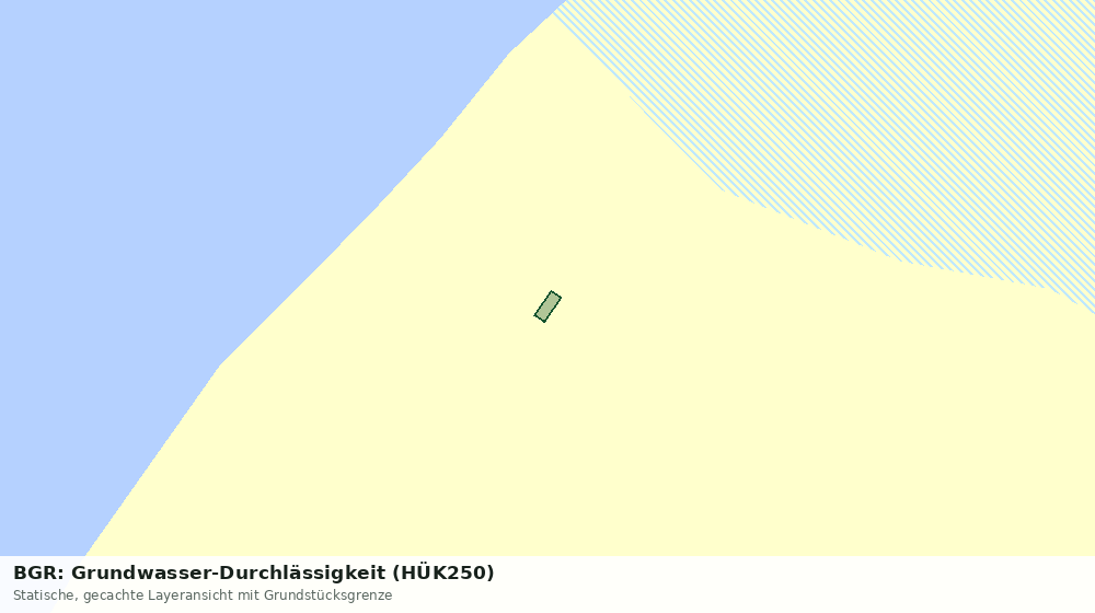 Statische Kartenansicht: BGR: Grundwasser-Durchlässigkeit (HÜK250)