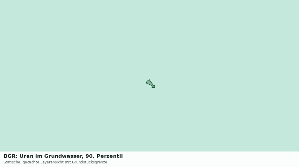 Statische Kartenansicht: BGR: Uran im Grundwasser, 90. Perzentil