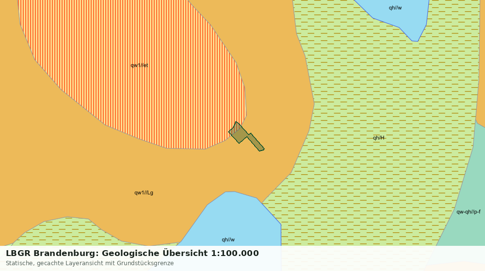 Statische Kartenansicht: LBGR Brandenburg: Geologische Übersicht 1:100.000