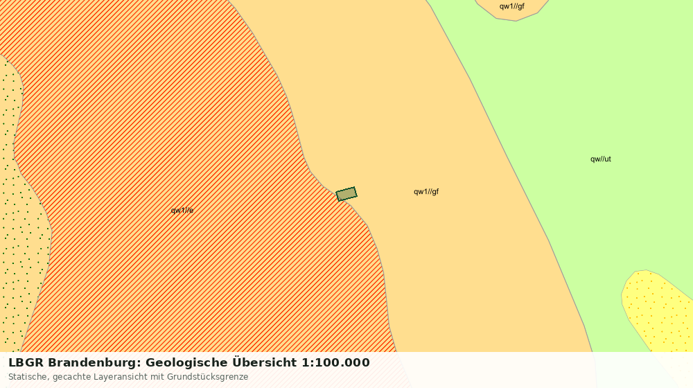 Statische Kartenansicht: LBGR Brandenburg: Geologische Übersicht 1:100.000