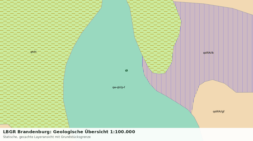 Statische Kartenansicht: LBGR Brandenburg: Geologische Übersicht 1:100.000