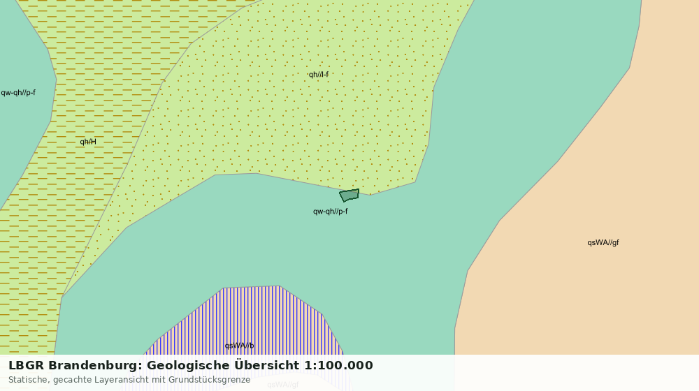 Statische Kartenansicht: LBGR Brandenburg: Geologische Übersicht 1:100.000